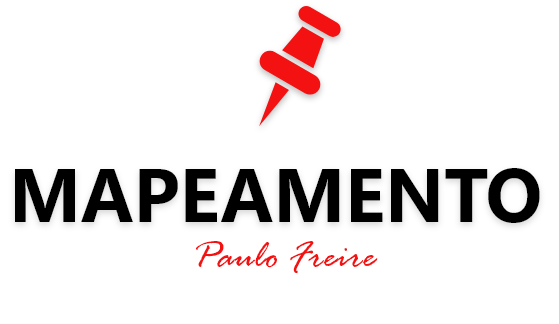 Logo do projeto mapeamento Paulo Freire